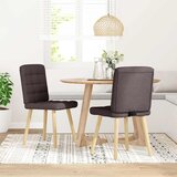  Blagovaonske stolice od tkanine 2 kom tamnosmeđe | shoptok.hr