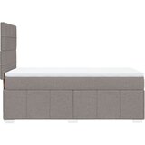  Krevet s oprugama i madracem smeđesivi 90x200 cm od tkanine | shoptok.hr