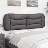 Jastuk za uzglavlje Hvar sivi 160 cm od umjetne kože | Eponuda.com