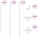 PVC Cijev 29 pcs Bijelo PP, PE | shoptok.hr