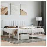 vidaXL okvir kreveta uzglavlje i podnožje bijeli 150 x 200 cm | shoptok.hr