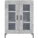  Visoka komoda siva betona 69 5x34x180 cm od konstruiranog drva | shoptok.hr