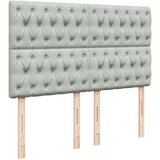  Krevet s oprugama i madracem svjetlosivi 160x200 cm baršunasti | shoptok.hr
