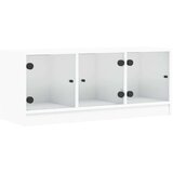 TV ormarić sa staklenim vratima bijeli 102x37x42 cm | shoptok.hr