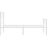  Metalni okvir kreveta uzglavlje i podnožje bijeli 80x200 cm | Eponuda.com