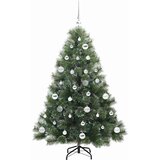vidaXL Umjetno božićno drvce s stalakom Zelena 150 cm PE i PVC | shoptok.hr