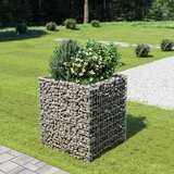  Gabionska sadilica od pocinčanog čelika 90 x 90 x 100 cm | shoptok.hr