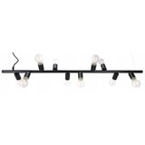  Luster na sajli 10xE27/20W/230V crna Slike