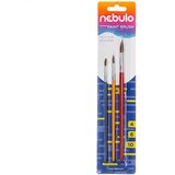 NEBULO Nebulo: 5-delni komplet čopičev s poslikanim lesenim ročajem (4-6-10) Cene