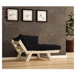 Hanah home Vrtna sofa sa jednim sedištem i jastukom, Natur-crna Cijene