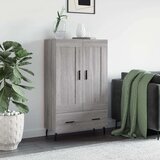 vidaXL Visoka omara siva sonoma 69,5x31x115 inženirski les | Shoptok.si