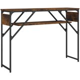  Konzolni stol s policama boja hrasta 105x30x75 cm | shoptok.hr