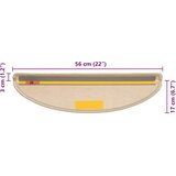 vidaXL Samoljepljivi otirači za stepenice 30 kom 56x17x3 cm tamnobež | shoptok.hr