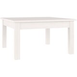 Furnova Klubska mizica bela 55x55x30 cm trdna borovina, (21914545) | Shoptok.si