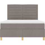  Postelja s pomičnim dnom z vzmetnico Taupe 160x200 cm Tkanina, (22051909) | Shoptok.si