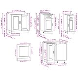  11-dijelni set kuhinjskih ormarića Porto konstruiranog drva | shoptok.hr