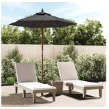  Vrtni suncobran s drvenim stupom antracit 196 x 231 cm | shoptok.hr