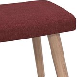  Stol za sproščanje s stolčkom vinsko rdeče blago, (20935299) | Shoptok.si