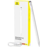 Baseus kapacitivno pisalo Stylus Writing LED (aktivna/pasivna različica + kabel Type C v Type C) 130 mAh belo | Shoptok.si