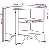  Noćni ormarići 2 kom crni 40 x 30 x 40 cm od konstruiranog drva | Eponuda.com