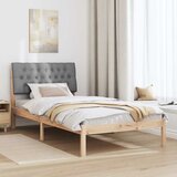  Krevetni okvir s tapiciranim uzglavljem Smeđa 100 x 200 cm | shoptok.hr