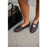 Boto Mesh Flat Ballet Shoes With Straps Black Salliroe | Shoptok.si