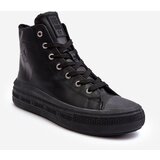 Big Star Women's insulated sneakers with zipper Black Big Star MM274023 Cene