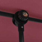 Vrtni suncobran s aluminijskom šipkom 180 x 110 cm bordo | shoptok.hr