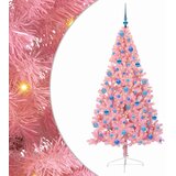  Umjetno predsvijetljeno božićno drvce Ružičasta 180 cm PVC | shoptok.hr