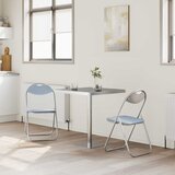  Sklopiva stolica 2 pcs Sivi 48 x 43,5 x 81 cm Lažna koža | Eponuda.ba