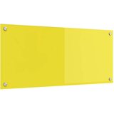 vidaXL Kuhinjska obloga Rumena Kaljeno steklo 90 x 40 x 0.6 cm | Shoptok.si