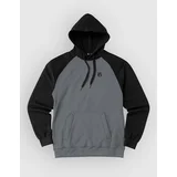 Ess. Black Pulover s kapuco iz flisa grey