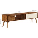 vidaXL TV ormarić 140 x 30 x 40 cm od masivnog drva šišama | shoptok.hr