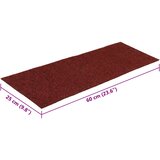  Prostirke za stepenice samoljepljive 30 kom 60x25 cm bordo crvene pravokutne | shoptok.hr