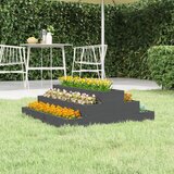vidaXL Sadilica siva 80x80x27 cm od masivne borovine cijene