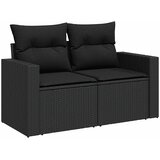  4-dijelni set vrtnih sofa od poliratana s jastucima crni | shoptok.hr