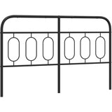 Maison Chic kovinsko posteljno vzglavje - vzglavna omarica - nočna omarica črno 137 cm, (21704659) Cene