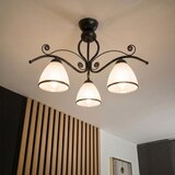  plafonski luster retro 3xE27/60W/230V crni/beli | Eponuda.com