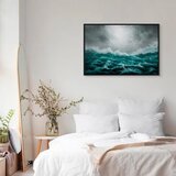  Slika - Restless Ocean (1 Part) Wide 60x40 U crnom drvenom okviru | shoptok.hr