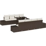  Vrtni sofa set Set od 7 Smeđa Smola od ratana Vanjski stol | shoptok.hr