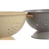  Ocjeđivač Home ESPRIT Bež Siva Bambus Nehrđajući Čelik 30 x 24 5 x 14 cm (2 kom.) | shoptok.hr