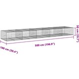 Gabionska košara s poklopcem 500x100x50 cm pocinčano željezo | Eponuda.com