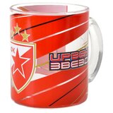 Tripplo, šolja, staklena, crvena zvezda, 350ml 300805