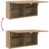vidaXL Kopalniška stenska omarica artisan hrast 80x25x40 cm inž. les | Shoptok.si