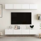 vidaXL TV omarice 4 kosi bele 100x30x30 cm iverna plošča | Shoptok.si