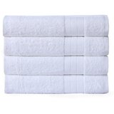 Good Morning Komplet 4 belih bombažnih brisač Uni, 50 x 100 cm | Shoptok.si