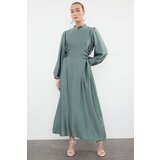 Trendyol Mint Waist Briti Satin Evening Dress | shoptok.hr