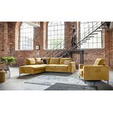 Miuform Žuta baršunasti sklopiva kutna garnitura (s lijevim kutom) Lofty Lilly – | shoptok.hr