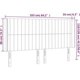  Posteljno vzglavje roza 163x16x118/128 cm žamet, (20953159) | Shoptok.si