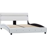  Posteljni okvir LED belo umetno usnje 140x200 cm, (20648486) | Shoptok.si